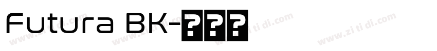 Futura BK字体转换